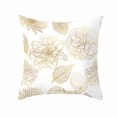 thumbnail image 1 of Gold Plant Printed Polyester Pillow Case Cover Sofa Cushion Cover Home Decor, 1 of 1
