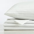 thumbnail image 4 of Great Bay Home Striped Microfiber Wrinkle Resistant Sheet Set  (King, Dark Grey), 4 of 7