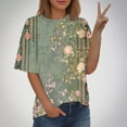 thumbnail image 2 of Womens Tops Dressy Casual Sexy Summer Blouses Womens T Shirts Loose Fit Plus Size Shirts for Women, 2 of 5