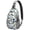 Tropical, variant on Dentist Gifts, Dental Hygiene Tooth and Teeth Pattern Travel Sling Backpack Lightweight Durable