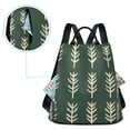 thumbnail image 5 of FORMRS Women's Travel Backpack Purse Anti-Theft Hidden Pockets Casual Shoulder Bag, Dark Green Leaves, 5 of 7