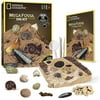 NATIONAL GEOGRAPHIC Mega Fossil Dig Kit - Excavate 15 real fossils including Dinosaur Bones, Mosasaur & Shark Teeth - Great STEM Science gift for Paleontology and Archeology enthusiasts of any age