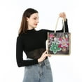 thumbnail image 2 of Tote Bags Art Kits 5D Diamond Dots Kits Reusable Grocery Bags DIY Handbags Shopping Bags, 2 of 9