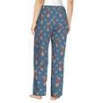 thumbnail image 3 of Uemuo Dachshund Dog Puppy Pattern Women's Wide Leg Palazzo Lounge Pants with Pockets Light Weight Loose Comfy Casual Pajama Pants-Medium, 3 of 9