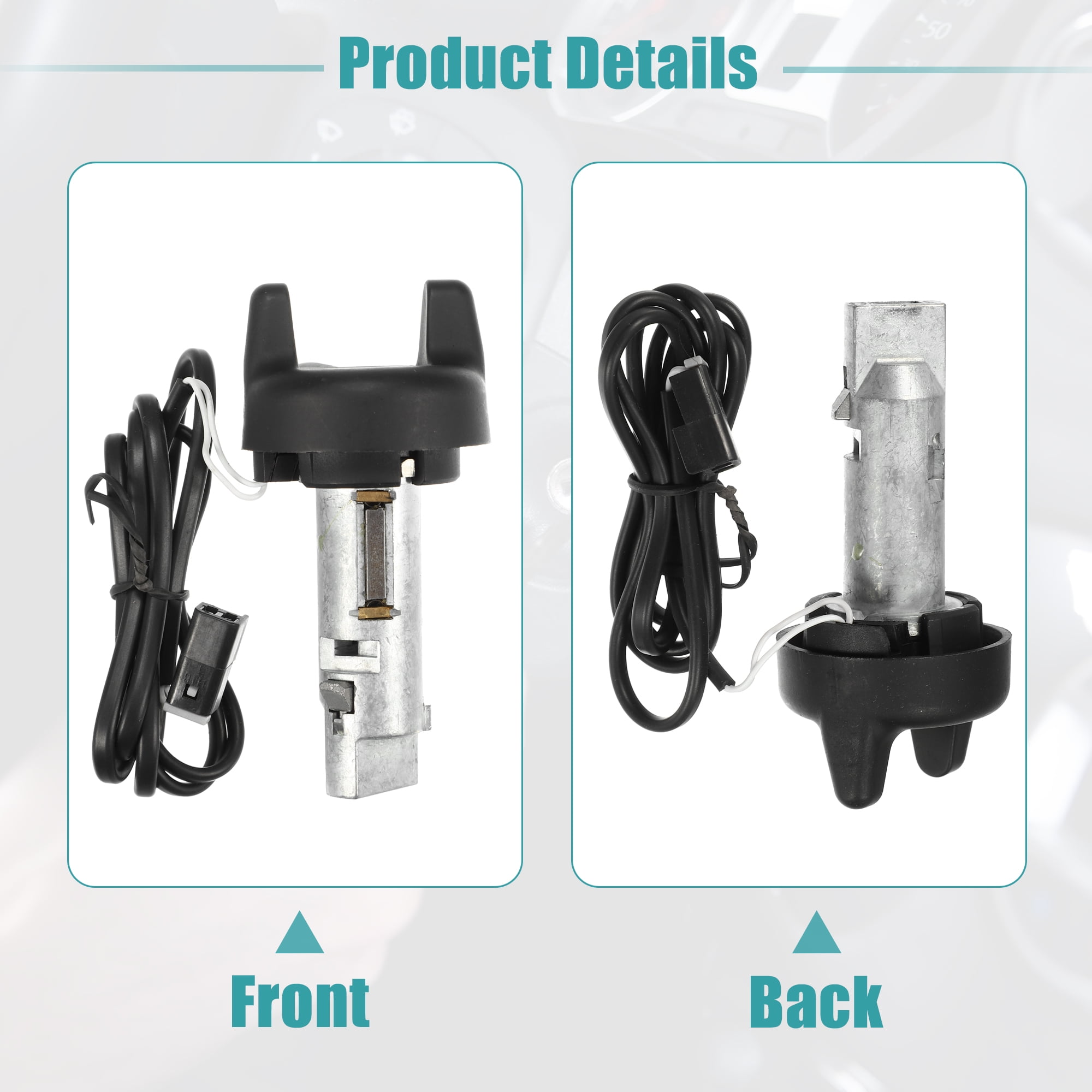 Unique Bargains Ignition Switch Cylinder Lock Assembly Fit for Buick Century Silver Tone