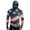 Light Blue, variant on 4th of July Patriotic Fishing Hoodie with Integrated Face Mask, UPF 50+ UV Sunscreen Long Sleeve Rash Guard for Outdoor Hiking and Running