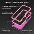 thumbnail image 2 of Petocase For Samsung Galaxy S24/S25 Plus Case,Compatible with MagSafe,Military Grade Drop 3 Layer Protection Rugged Case,Magnetic Phone Cover for Galaxy S24/S25 Plus,Purple/Pink, 2 of 7