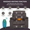 thumbnail image 5 of LEGAHOME Oversize Lift Recliner Chair, Electric Power Lift Chair with Heated and Massage Function, Large Fabric Recliner with Remotes & Cup Holders, Wide Seat Lounge Sofa for Big and Tall, Brown, 5 of 12