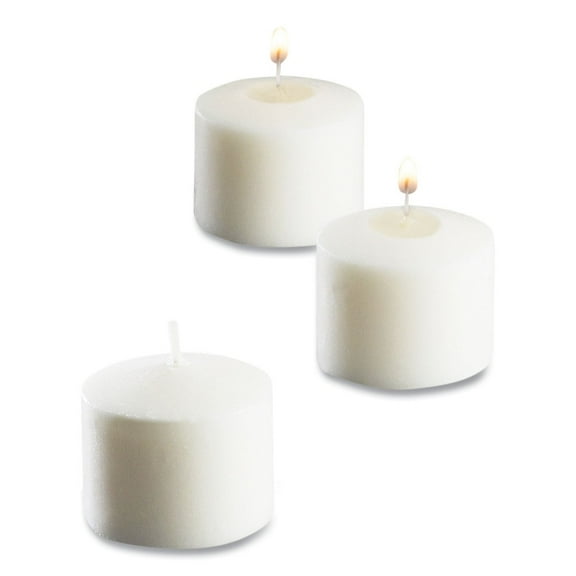 Food Warmer Votive Candles 10 Hour Burn, 1.46"d x 1.33'h, White, 288/Carton