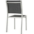 thumbnail image 6 of Modway Shore 7 Piece Outdoor Patio Aluminum Dining Set in Silver Black, 6 of 8