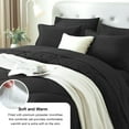 thumbnail image 6 of Davulos Twin Comforter Set 5 Pieces,Black Bed in a Bag for Bedroom All Season Bedding Sets with Comforter,Pillow Shams,Pillowcases,Flat Sheet,Fitted Sheet, 6 of 8
