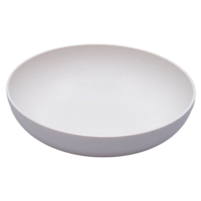 Plato hondo redondo beige para comer, frutas, salsas y aderezos Vajilla sostenible de paja de trigo y PP
