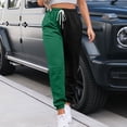 thumbnail image 7 of BRDFRL Women's Sexy Lounge Stretch Casual Jogger Drawstring Sweatpants with Pockets Green 3XL, 7 of 7