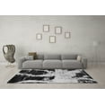thumbnail image 3 of Ahgly Company Indoor Rectangle Abstract Gray Modern Area Rugs, 8' x 12', 3 of 4