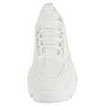 thumbnail image 4 of Berness Women Chunky Platform Sneakers Lace Up Fashion Trainers Thick Sole Casual Walking Light Weight Shoes Blair02 White 7, 4 of 4