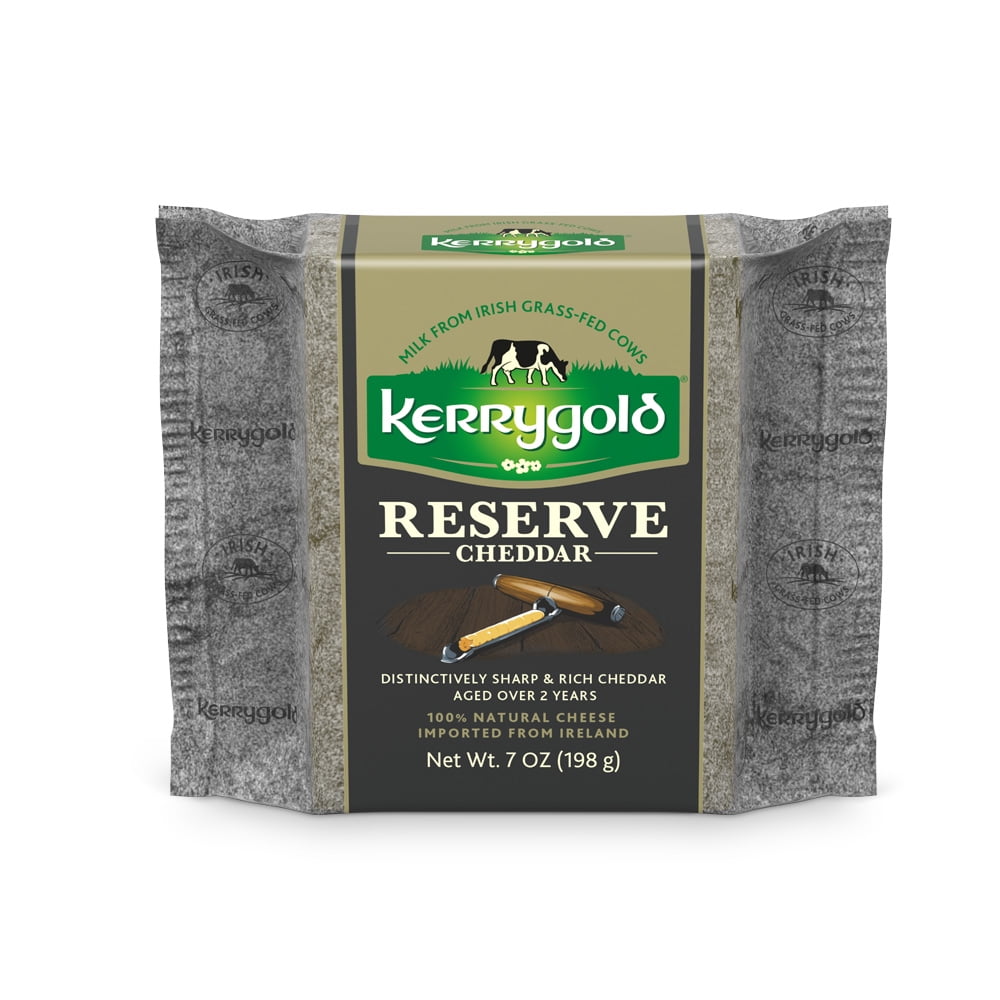 Kerrygold Grass-fed Reserve Irish Cheddar, 7oz