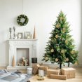 thumbnail image 4 of AZXY Khaki Velvet Flocked Christmas Ornaments Balls Set, Indoor Décor, Christmas Tabletop Decor, Christmas Decorations Indoor, Glitter Christmas Tree Decorations Indoor,Christmas Ornaments for Tree, 4 of 6