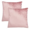 thumbnail image 2 of SAFAVIEH Jovanni Solid Pillow, 18" x 18", Pink, Set of 2, 2 of 5