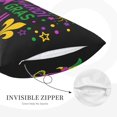 thumbnail image 5 of Binfone Mardi Gras With Flamingo Standard Size Pillowcase, Long Staple Pure Cotton Envelope Closure Pillow Cover,14"X20", 5 of 9