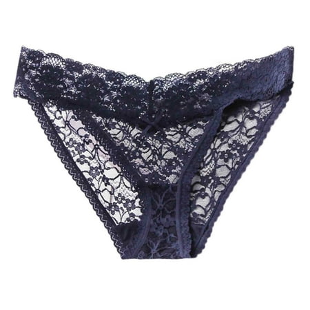 

AnuirheiH Women Sexy Lace Underwear Lingerie Thongs Panties Ladies Hollow Out Underwear Underpants Clearance