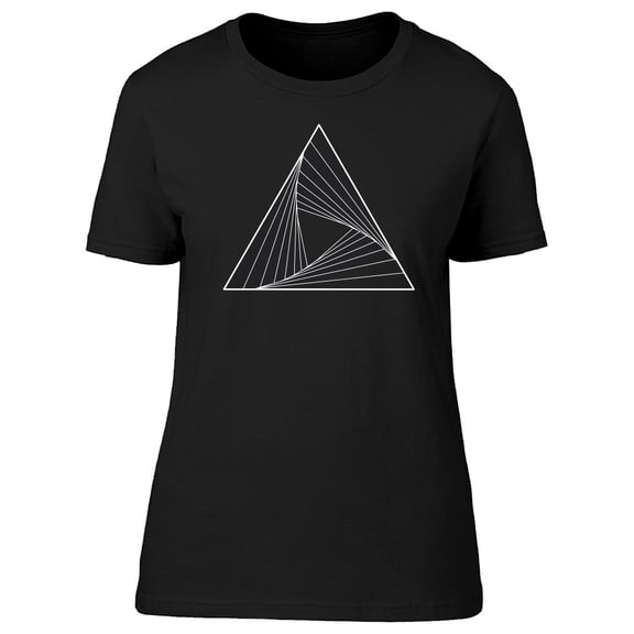 Geometric Triangle Line Art Tee Women's -Image by Shutterstock