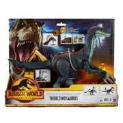 Jurassic World Dominion Therizinosaurus Dinosaur Toy Action Figure, Sound Slashin Attack Feature