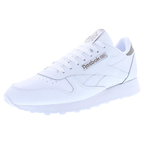 Reebok Classic Leather Unisex Shoes Size 8, Color: White/White/Grey