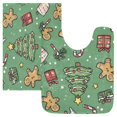 thumbnail image 7 of Yayeee Bath Rugs for Bathroom Floor Set of 2 Non Slip Fluffy Soft Absorbent Mat, Christmas Cookies, 7 of 7