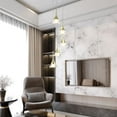 thumbnail image 3 of VONN Amalfi 5-Light ETL Certified Integrated LED Aluminum Chandelier - Gold, 3 of 10