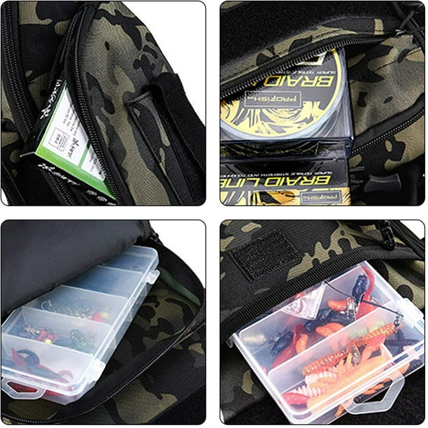 AIMTYD Pond Hopper Fishing Sling Tackle Storage Bag – Lightweight Sling  Fishing Backpack - Sling Tool Bag for Fishing Hiking Hunting Camping