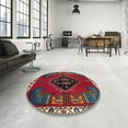 thumbnail image 4 of Ahgly Company Machine Washable Indoor Rectangle Traditional Red Area Rugs, 2' x 3', 4 of 7