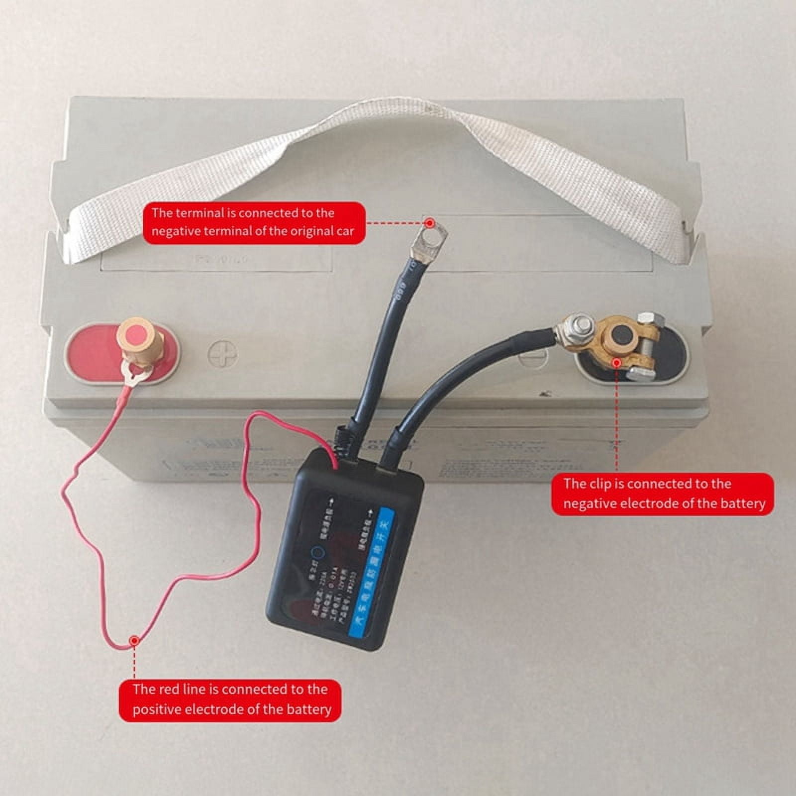Remote Battery Disconnect Switch 12V 260A Kill Switch Automatic Power Off Prevent Battery Drain with Remote Car Truck,B