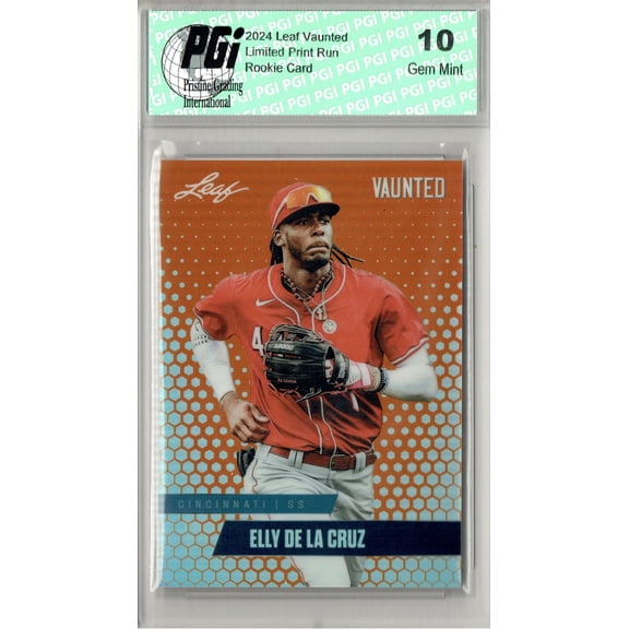 Elly De La Cruz 2024 Leaf Vaunted Metal #VM-03 Orange Only 3 Made Rookie Card PGI 10