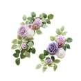 thumbnail image 2 of Mornei 2 piezas de flores de arco de boda, guirnalda de flores artificiales, letrero de bienvenida moderno, decoraciones F, 2 of 8