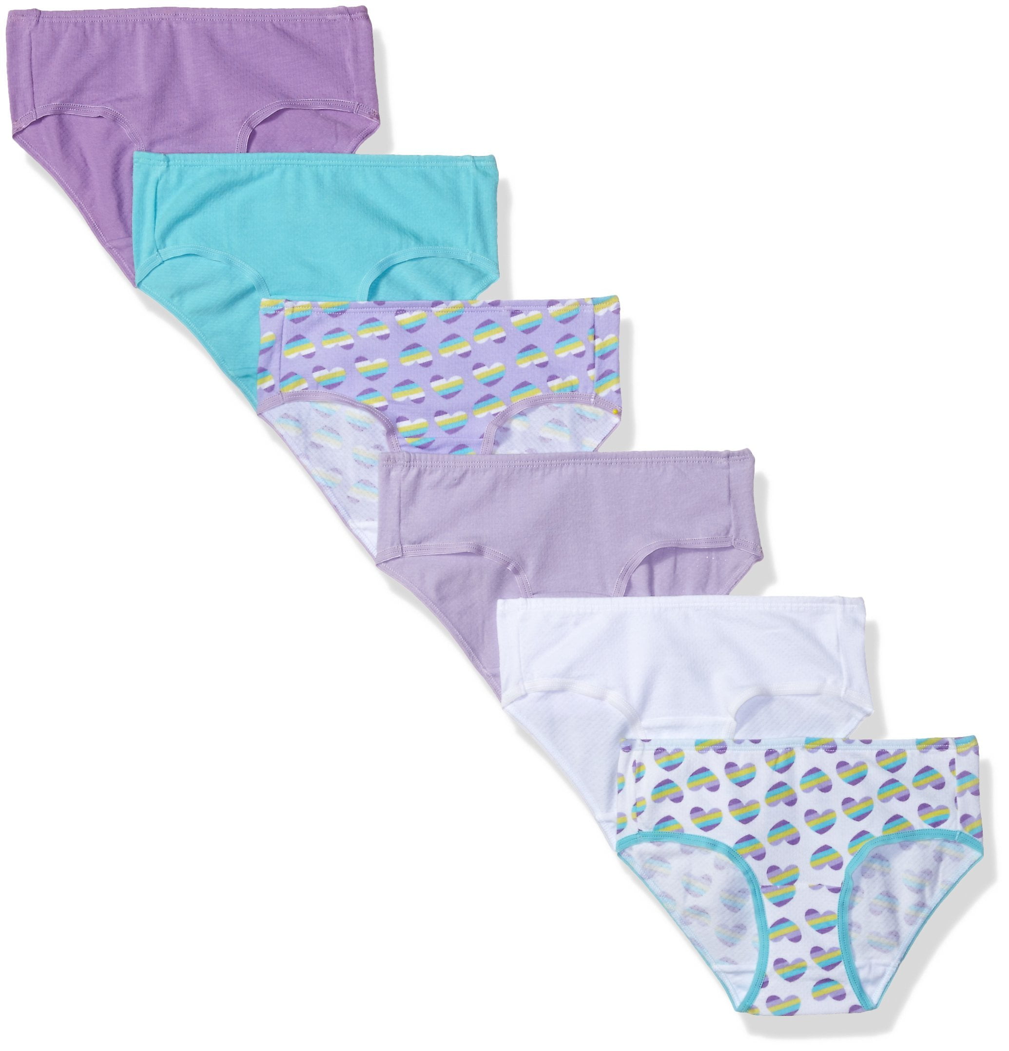 Fruit of the Loom Girls’ Breathable Underwear,Assorted, Multipack 14