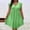 *Green, variant on U Women's V Neck Flutter Sleeve A Line High Waist Dress with Crisscross, Solid Color Casual Dress Green,Womens Plus XXL