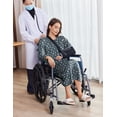 thumbnail image 4 of Pinspark Hospital Gowns for Women Post Shoulder Surgery Open Back Adaptive clothing lounge dress for Patients&Seniors Nightgown, 4 of 6