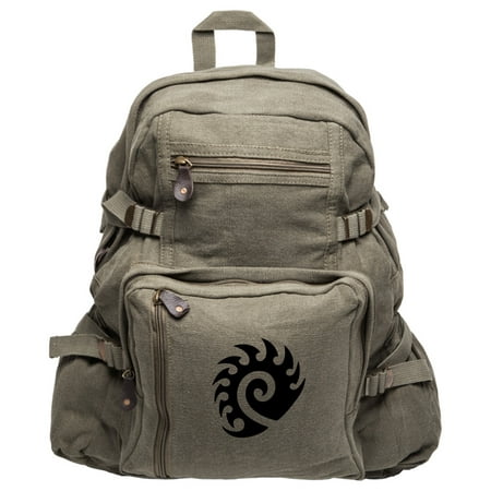 Starcraft Zerg Heavyweight Canvas Backpack Bag