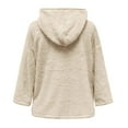 thumbnail image 3 of Shakumy Bed Jackets Women Casual Fashion Thick Solid Color Knit Cardigan Sleeve Sweater Jacket Coat Coat Beige Medium, 3 of 5