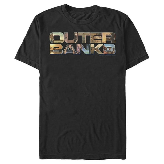 Men's Outer Banks Photo Logo Graphic Tee Black Small
