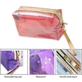 thumbnail image 3 of Bolsas de almacenamiento impermeables Laklulu, bolsa de artículos de tocador transparente con cremallera de PVC y asa, 3 of 5