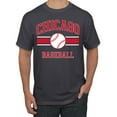 thumbnail image 1 of Wild Bobby City of Chicago Baseball Fantasy Fan Sports Men's T-Shirt, Charcoal, Small, 1 of 6