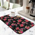 thumbnail image 2 of Washable Rubber Colorful Floral Dish Drying Mats for Kitchen Counter Home Large Coffee Bar Pad Accessories and Decor for Utensils Stemware 19.5''x12'', 2 of 7