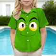 thumbnail image 6 of Piuwrlz 2 Years Boys Short polo Sleeve Toddler Funny Graphic Shirts Tops Pocket Pullover T Shirts Green Size 2 Years, 6 of 9
