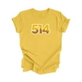 thumbnail image 1 of 514 Montreal Quebec Canada Area Code City Skyline Gift - Unisex T-Shirt - Inspired X, 1 of 1