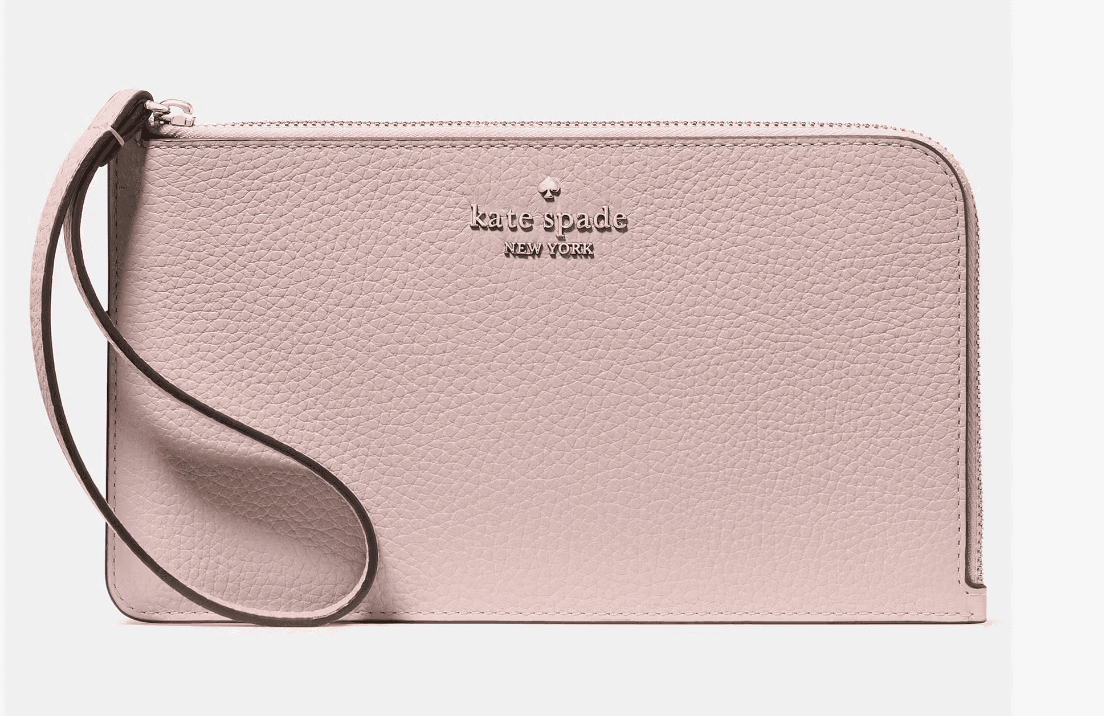 Kate Spade New Staci Saffiano Leather Double Zip Wristlet Warm
