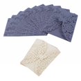 thumbnail image 2 of 20Pcs Delicate Carved Butterflies Wedding Party Invitation Card Envelope Invitations, Ivory White & Silver Charcoal, 2 of 8