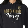 thumbnail image 3 of Women's G-III 4Her by Carl Banks Black Vegas Golden Knights  Team Sport Tri-Blend Fleece Hoodie, 3 of 3