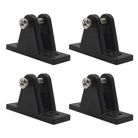 Set Of 4 Nylon Plastic Boat Deck Hinges For Yacht For Bimini Tops With Standard Screw Holes And 40Mm Center Distance