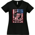 thumbnail image 3 of Inktastic POW MIA Distressed Flag Women's Plus Size V-Neck T-Shirt, 3 of 5